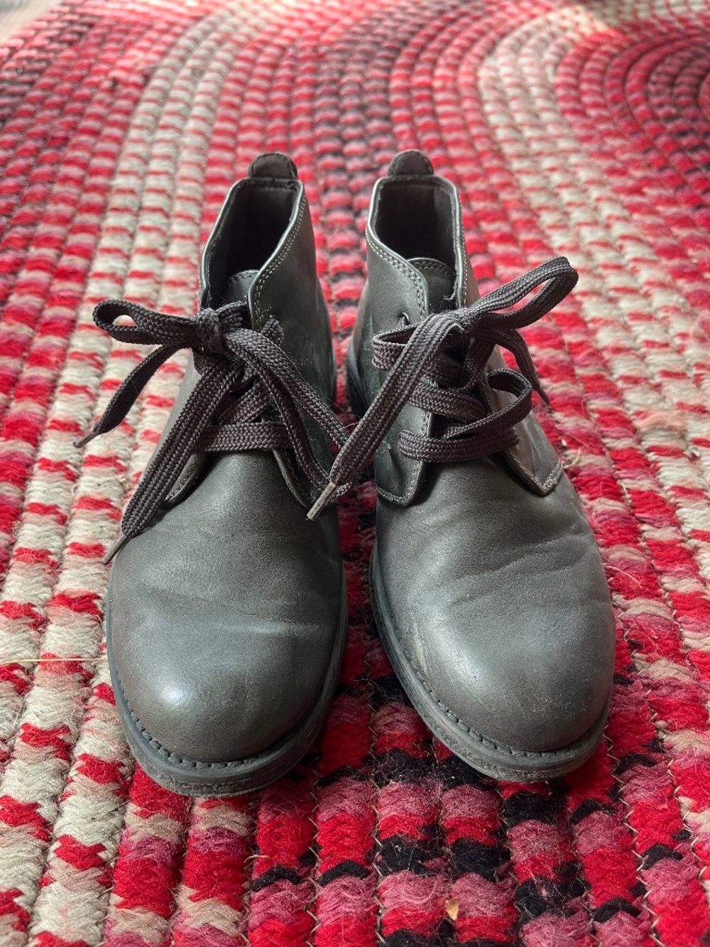 Girl's Gray Dress Boots Size 2